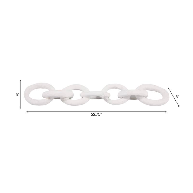 Metal Object Linked Rings Sculpture Interlocking Circular Chain Design