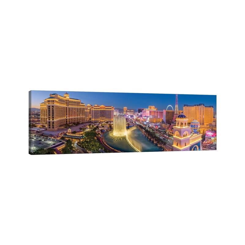 iCanvas "Las Vegas Dancing Fountains At Night" by Susanne Kremer Canvas Print