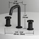 preview thumbnail 38 of 42, VIGO Cass 8" H 2-Handle Widespread Bathroom Faucet