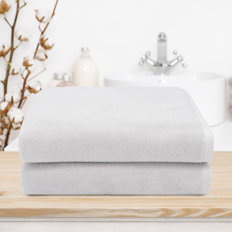 Authentic Hotel and Spa 100% Turkish Cotton Ediree Bath Towels - Set of 2