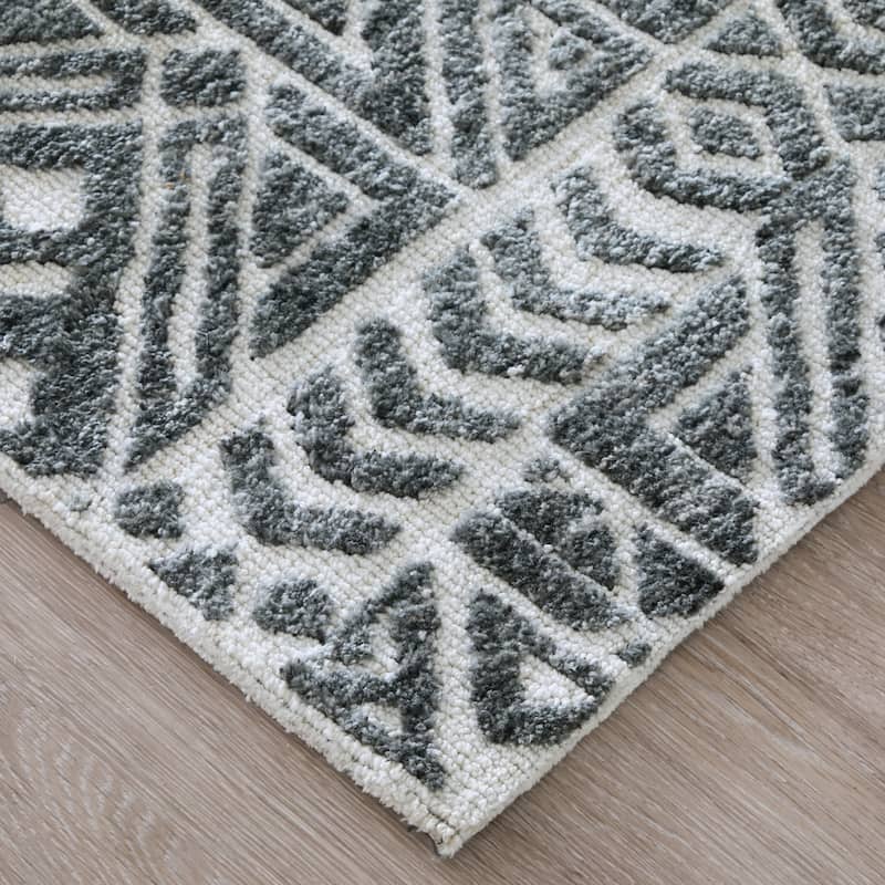 Grand Bazaar Oliena Machine Made Southwestern Modern Area Rug