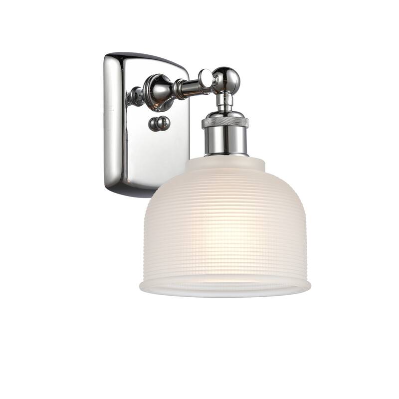 Innovations Lighting Dayton 11" Tall Bathroom Sconce - Polished Chrome / White