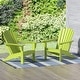preview thumbnail 70 of 99, POLYTRENDS Altura Outdoor Eco-Friendly All Weather Poly Patio Adirondack Chair (Set of 2) Lime