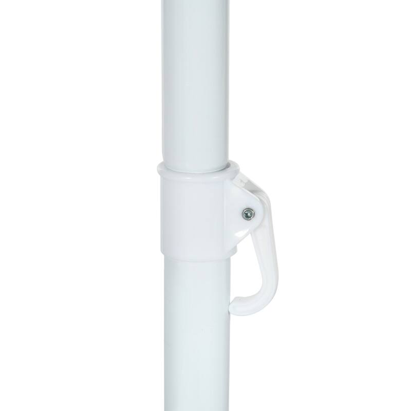 Quick Assembly Beach Cabana Canopy Umbrella with UV50+ Protection and Sandbags, Green Coconut Palm