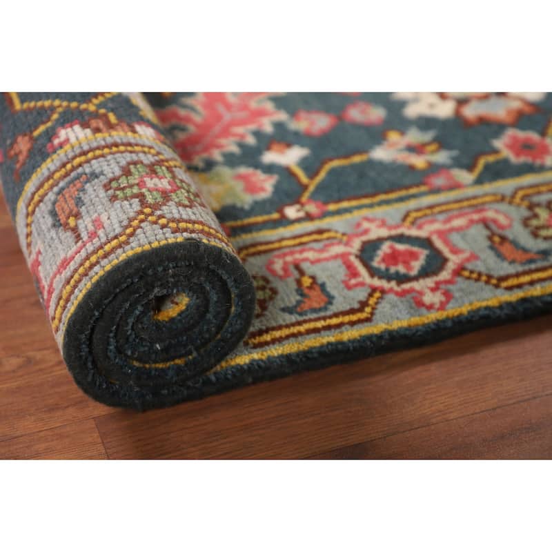 Oushak Oriental Foyer Rug Hand-Knotted Wool Carpet - 2'11"x 5'0"
