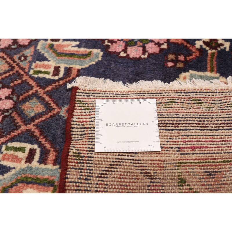 ECARPETGALLERY Hand-knotted Andelz Navy Wool Rug - 3'4 x 9'10