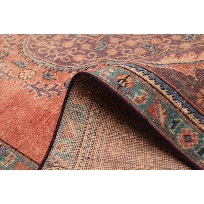 ECARPETGALLERY Hand-knotted Antalya Vintage Dark Copper Wool Rug - 8'3 x 11'3