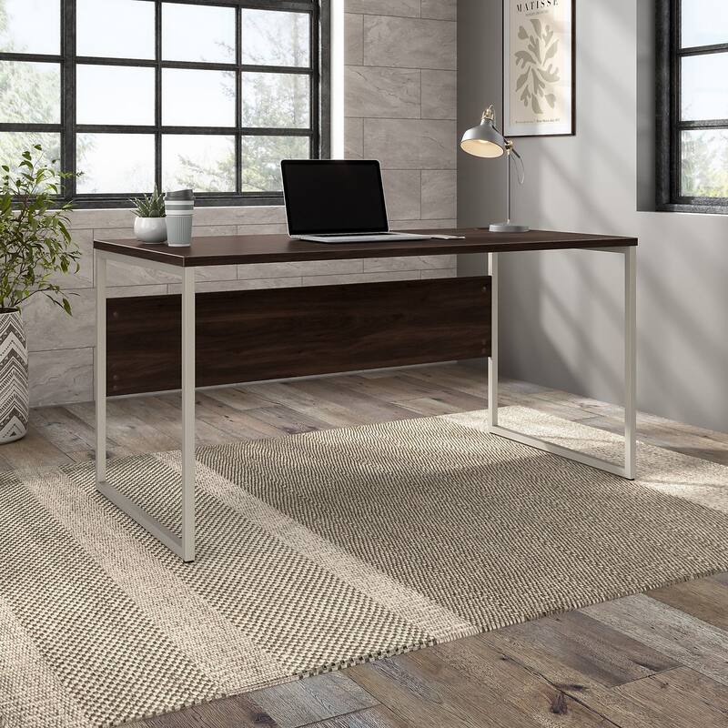 Hybrid 60W x 30D Computer Table Desk by Bush Business Furniture - Black Walnut