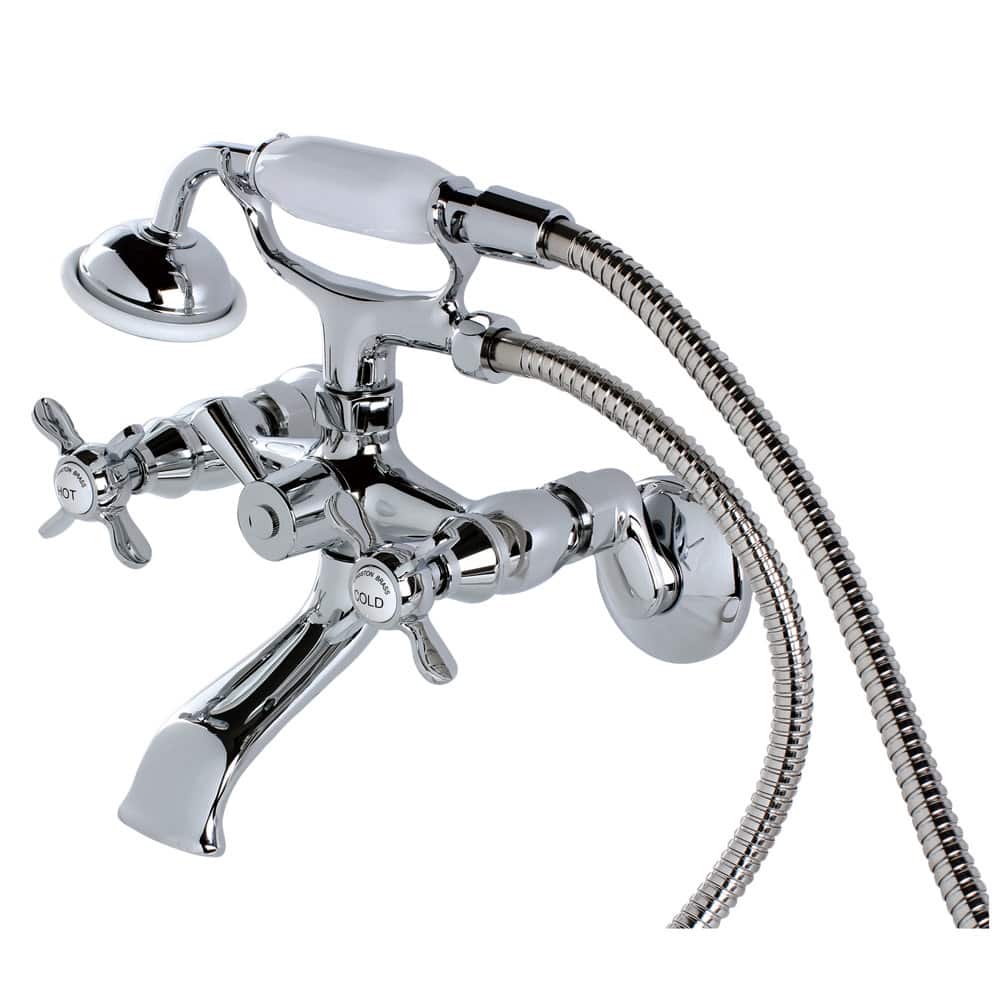 Kingston Brass Essex Wall Mounted Clawfoot Tub Filler with Built-In