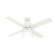 preview thumbnail 3 of 13, Hunter 52" Beck Ceiling Fan with LED Light Kit and Pull Chain - Transitional, Modern, Farmhouse
