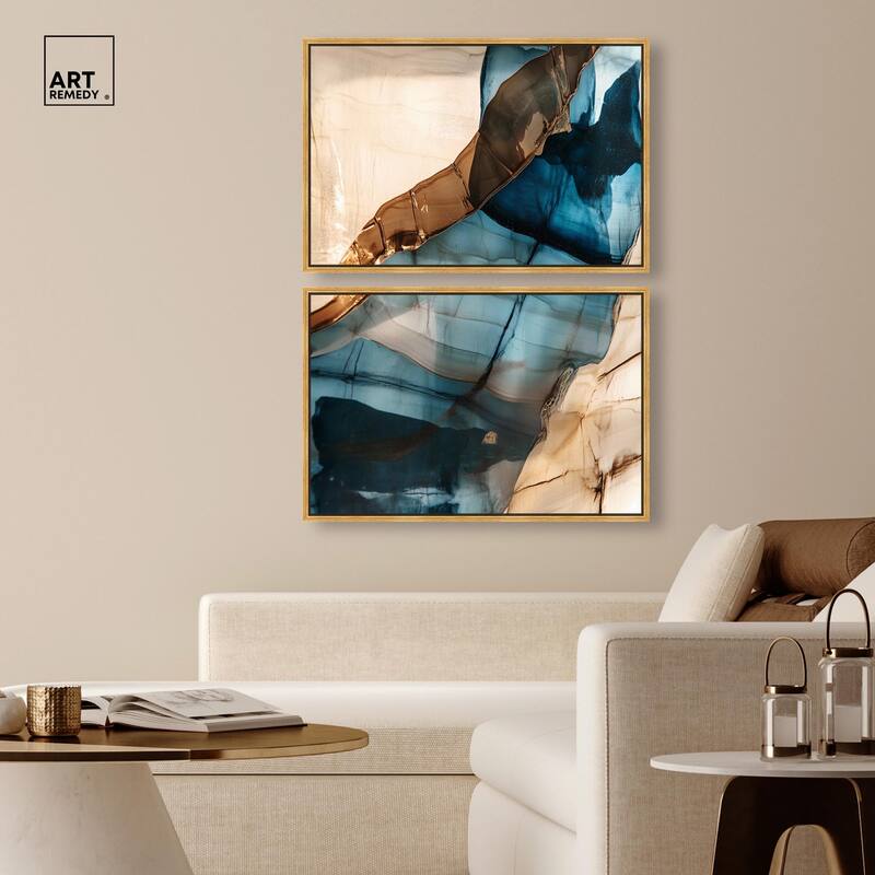 Glitch Aesthetic I Canvas Set of 2 by Art Remedy