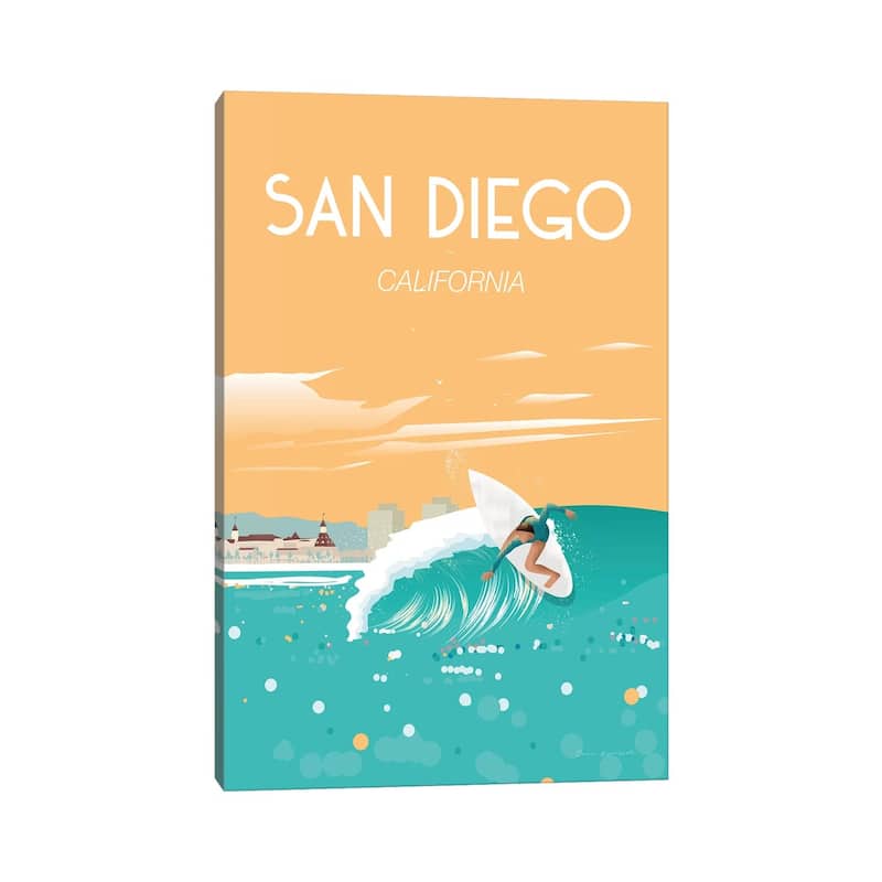 iCanvas "San Diego" by Omar Escalante Canvas Print
