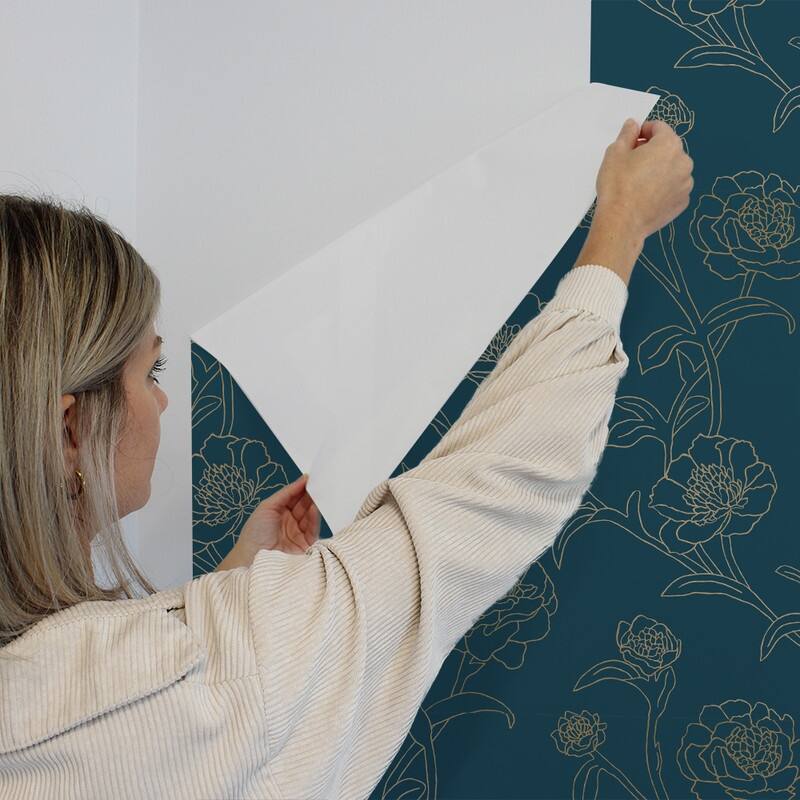 Peonies Removable Peel and Stick Wallpaper