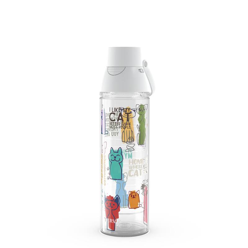 Tervis Cat Sayings Made in USA Double Walled Insulated Travel Tumbler, Classic - 24oz Venture Lite Water Bottle