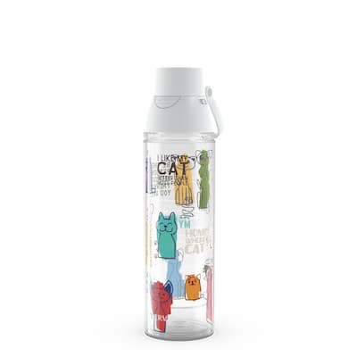 Tervis Cat Sayings Made in USA Double Walled Insulated Travel Tumbler, Classic - 24oz Venture Lite Water Bottle