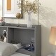 preview thumbnail 7 of 12, Twin Bed with Pull-Out Trundle and Storage Drawers for Space Saving Grey