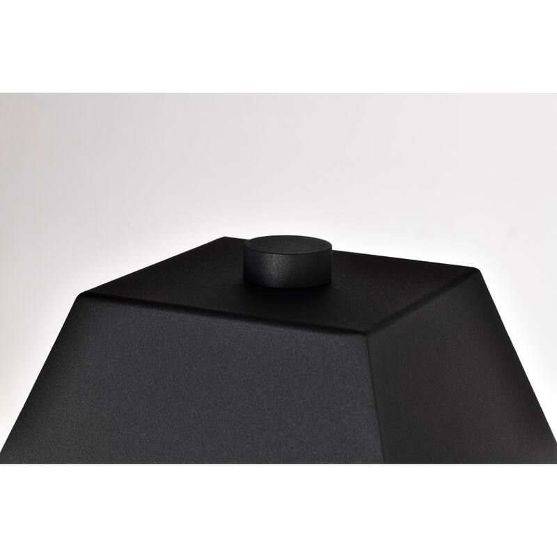Colt 10 Watt LED Outdoor Post Lantern Matte Black Finish