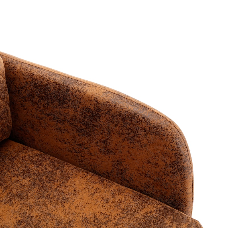 Modern Velvet Loveseat Couch with Pull Out Bed