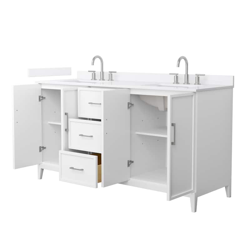 Wyndham Collection WCH717166D-QTZ-US3MXX Elan 66" Free Standing Double