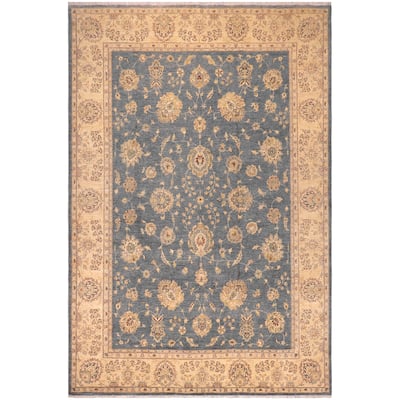 Classic Ziegler Kaylah Gray/Tan Wool Rug - 8'10'' x 11'10''