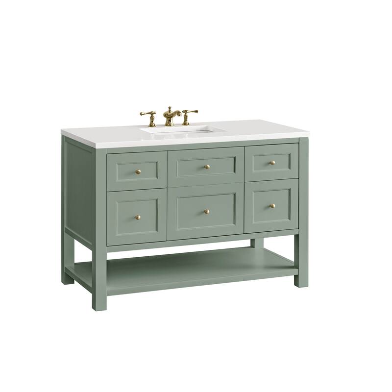 James Martin Vanities 330-V48-3WZ Breckenridge 48" Free Standing - Smokey Celadon