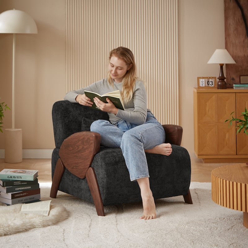 Modern Accent Armchair With Plush Cushioning,Comfortable Armrests,And Stylish Design For Living Room,Bedroom,Or Office