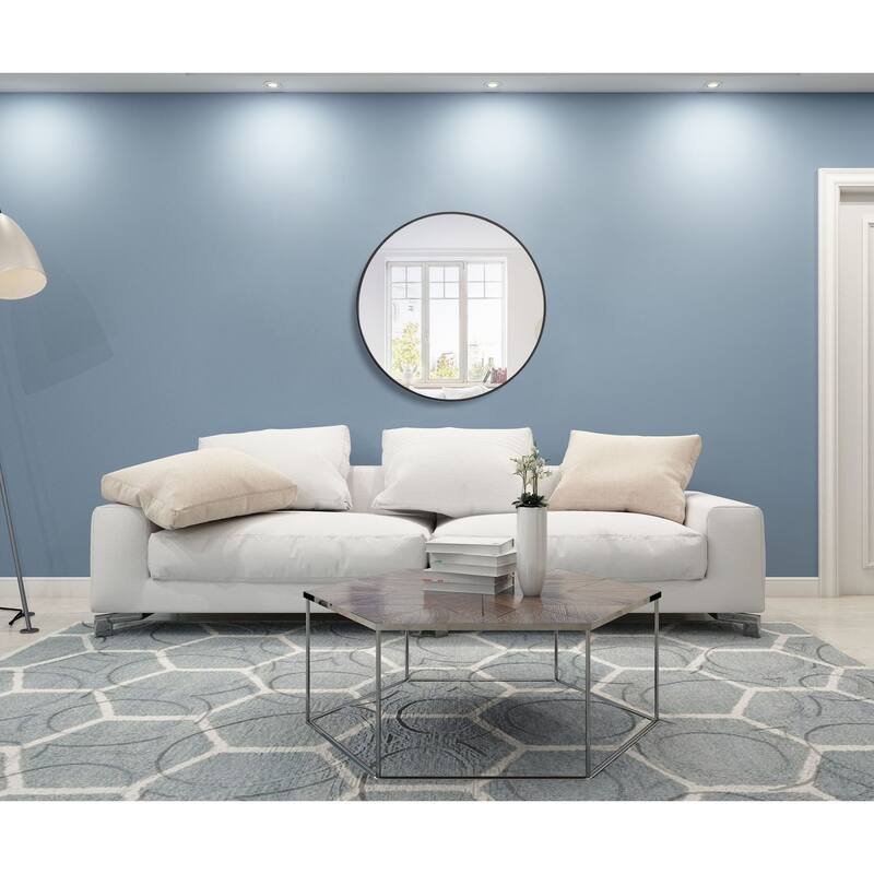 Elegant Lighting Eternity 36" Diameter Circular Beveled Metal Framed