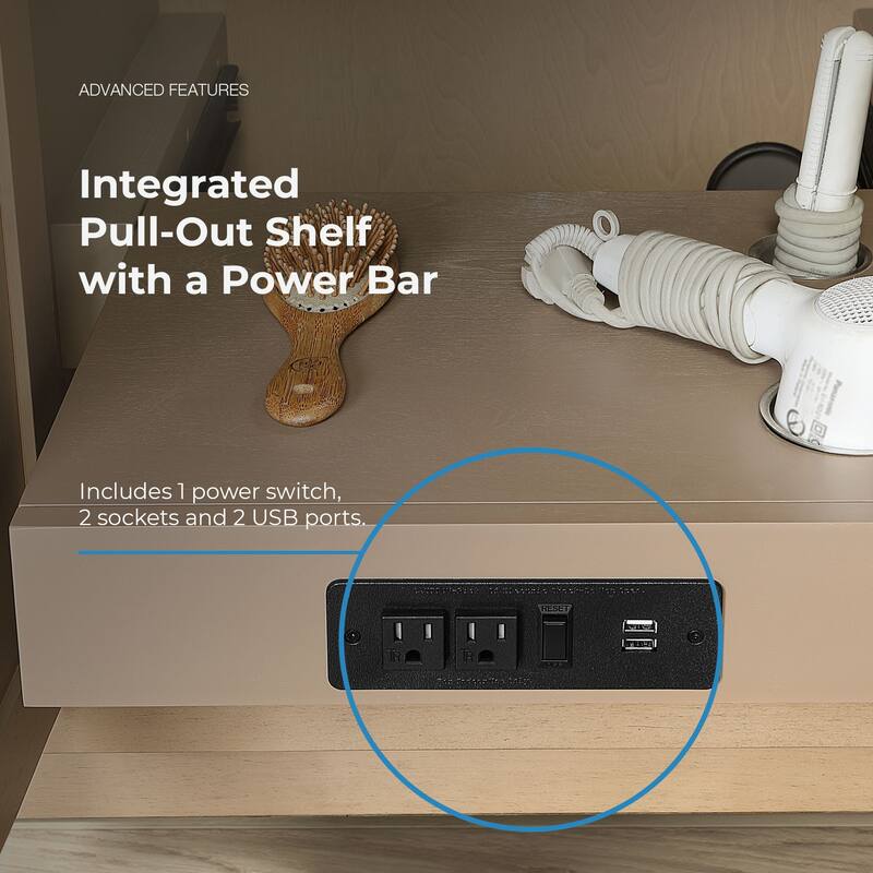 Athea Bathroom Vanity with White Engineered Marble Top