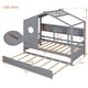 preview thumbnail 23 of 34, Modern Design Twin Size House Bed With Wooden Trundle