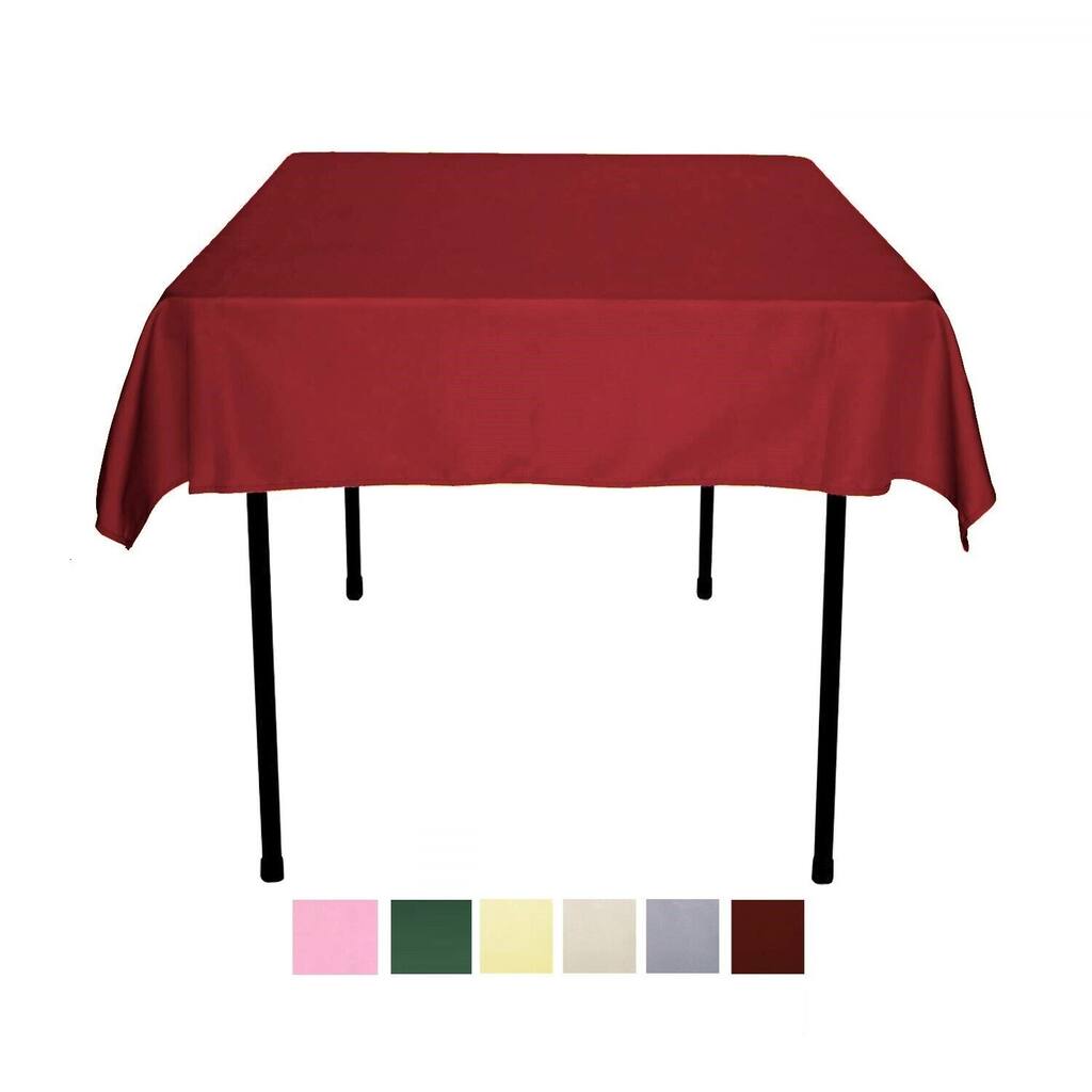 Polyester Square Tablecloth 52x52 Inch