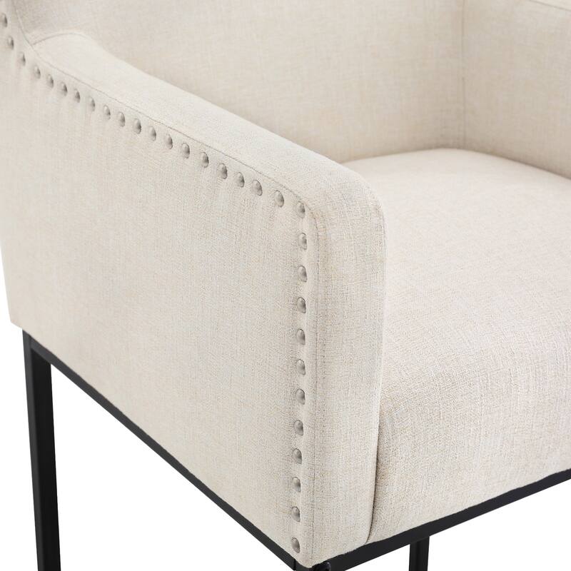 Modern Counter Height Bar Stools Fabric Upholstered Counter Stool