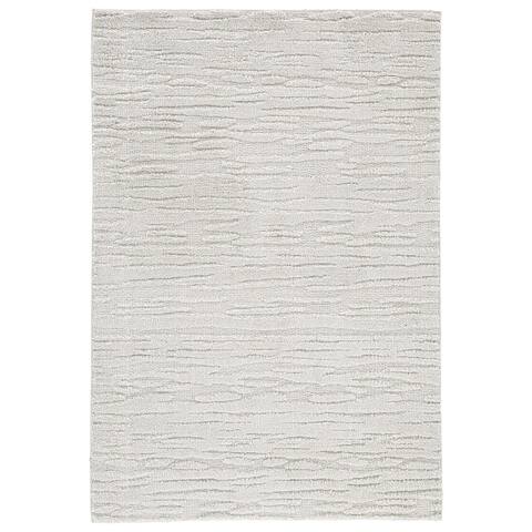 Zela Modern Area Rug, Raised Pile Design, Soft Fabric, Fog Gray - 9'3" x 12'3" - 9'3" x 12'3"
