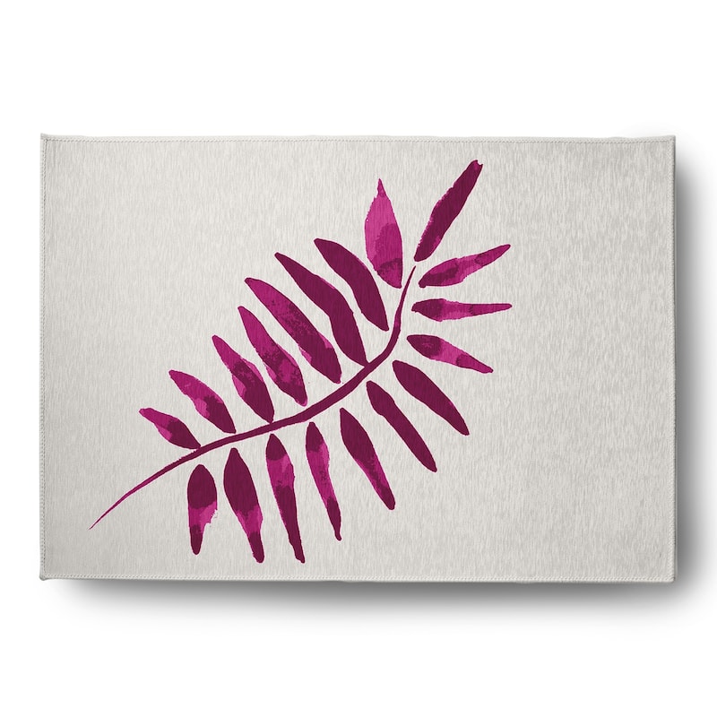 Frond 2 Spring Chenille Indoor/Outdoor Rug - Purple - 5' x 7'