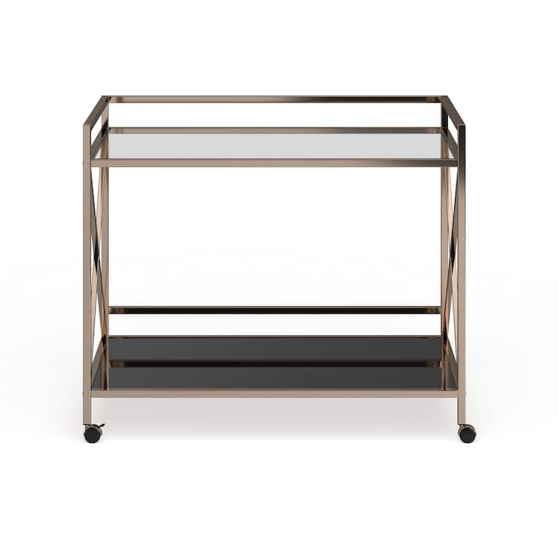 SEI Furniture Munchofen Metal Gold Bart Cart
