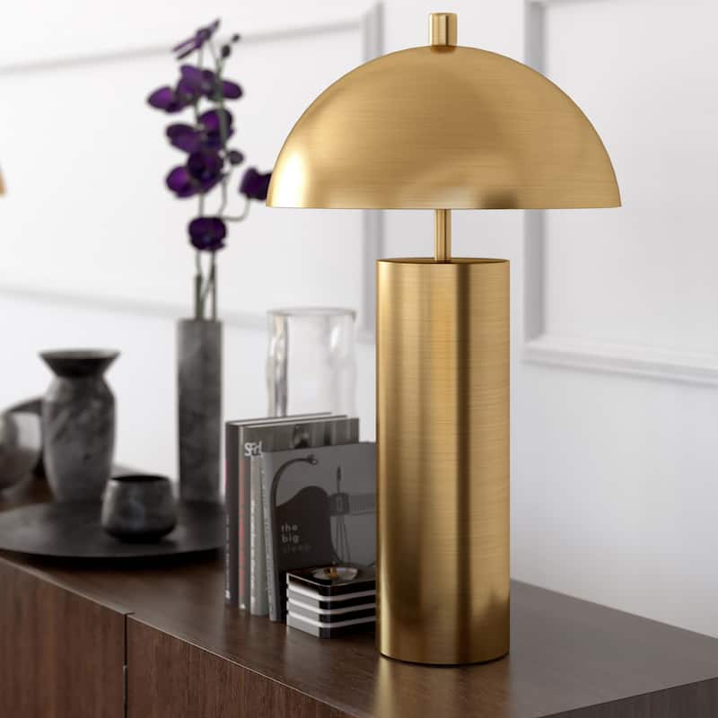 York 27" Tall Table Lamp with Metal Shade