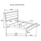 preview thumbnail 18 of 19, Watson Transitional Panel Grey Oak Bedroom Set