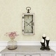 preview thumbnail 8 of 23, White Distressed Wood Vintage Traditional Farmhouse Wall Clock