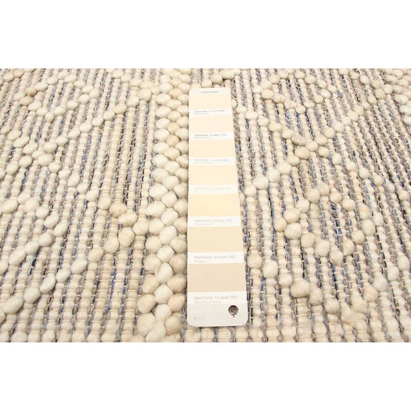 ECARPETGALLERY Braid weave Sienna Cream Wool Rug - 4'11 x 7'10
