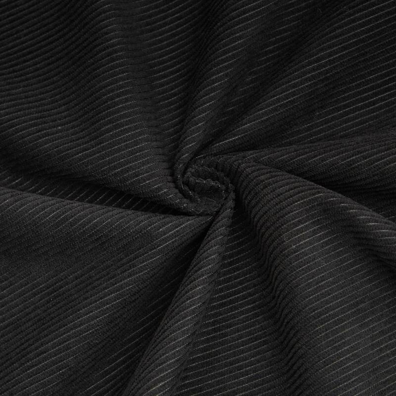 96.46" L-Shaped Corduroy Sectional Sofa, No Assembled Required