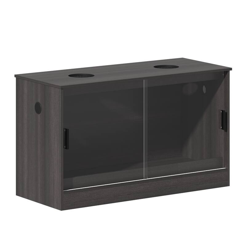 Glass Terrarium Tank with Ventilation Reptile & Amphibian Enclosure Hamster Cage Bunny Hideout Small Animals