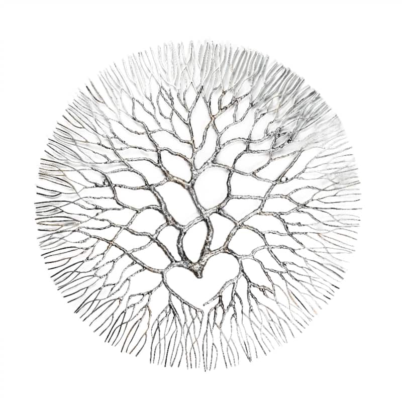 Small Wrought Iron Coral Wall Art