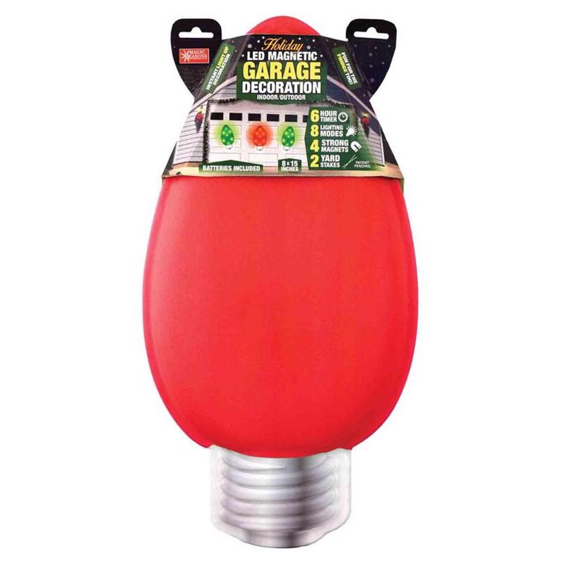 Magic Seasons LED Magnetic Bulb 15 in. Garage Decoration - Green