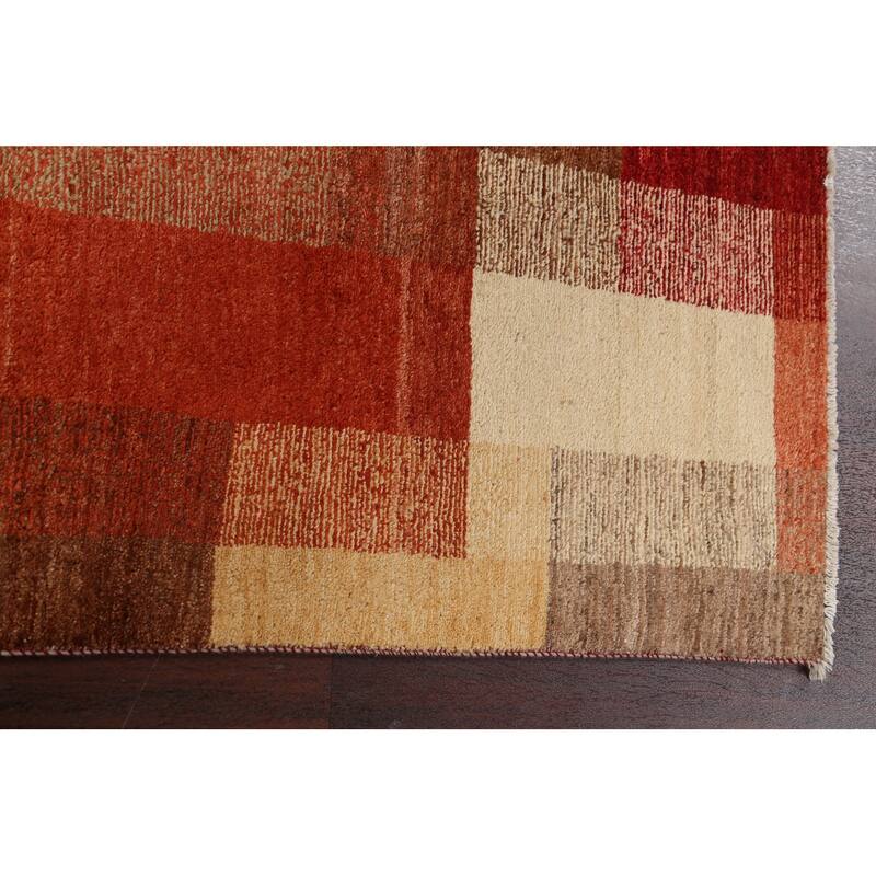 Modern Gabbeh Kashkoli Oriental Area Rug Wool Hand-knotted Carpet - 3'0" x 4'7"