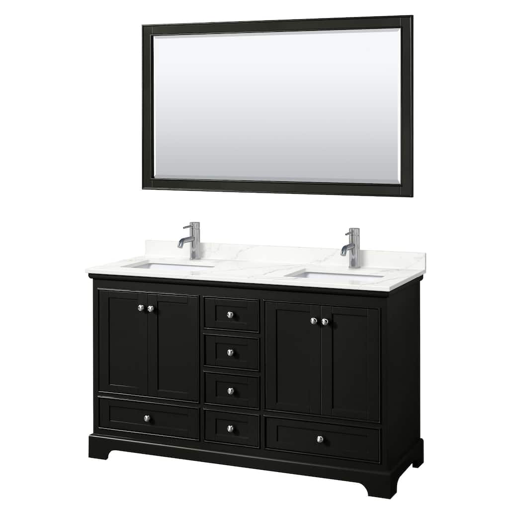 Wyndham Collection WCS202060D-QTZ-UNSM58 Deborah 60" Free Standing