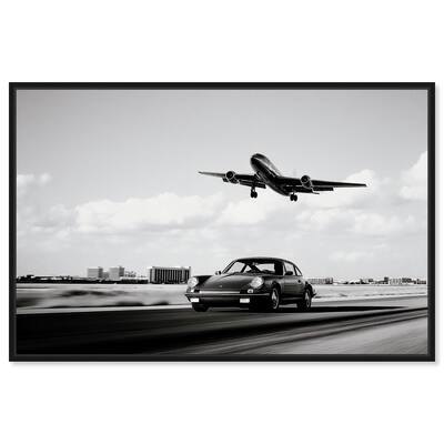 Sports Car Takeoff Canvas by Art Remedy