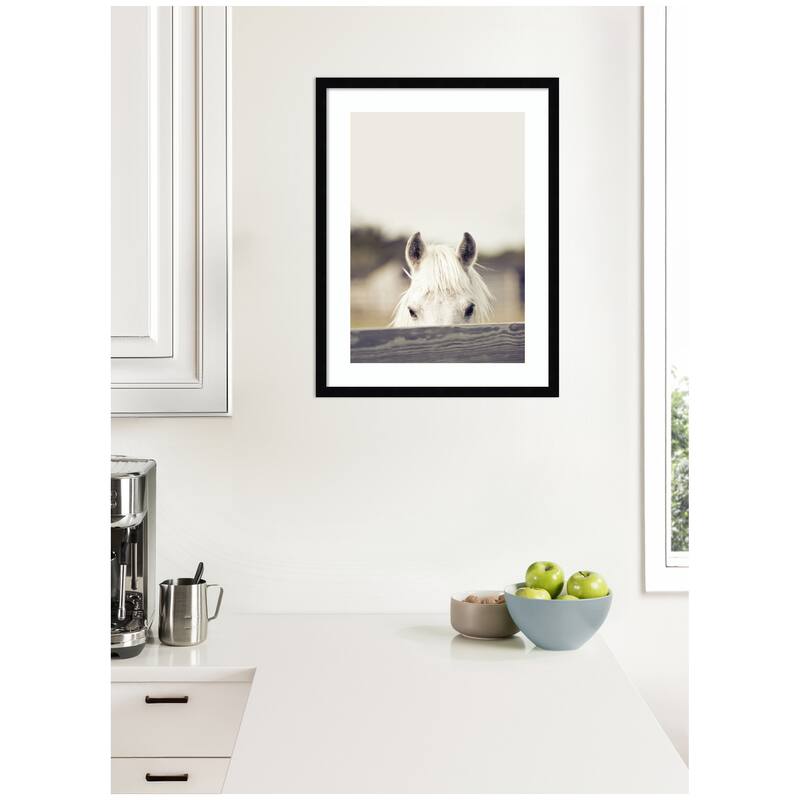 Kate and Laurel Equine Crop by Robert Cadloff Framed Wall Art Print