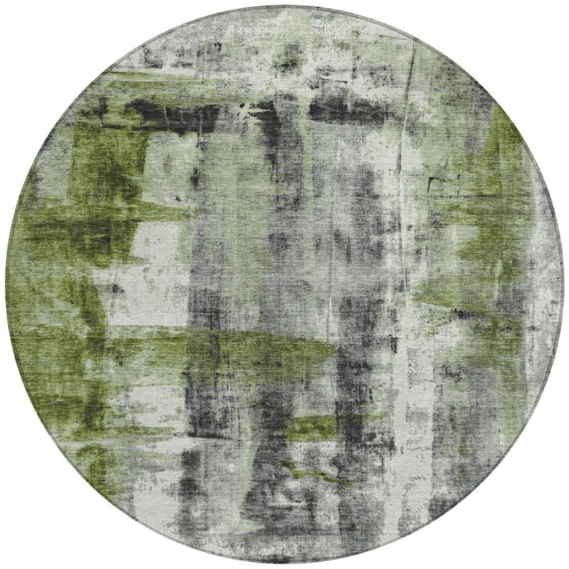 HomeRoots Abstract Transitional Rectangle Outdoor Rug