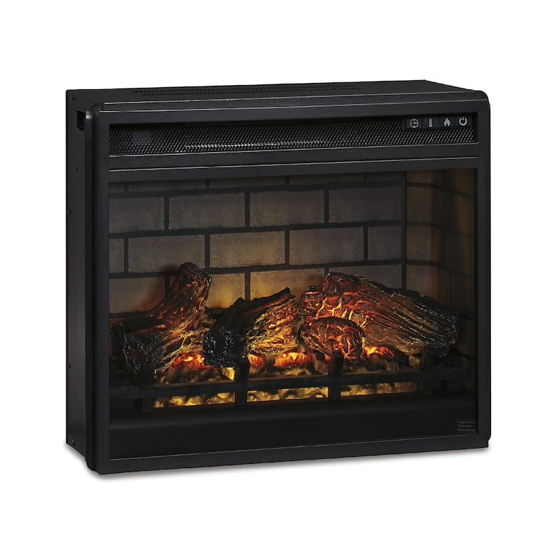 Signature Design by Ashley Entertainment Accessories Black Electric Infrared Fireplace Insert