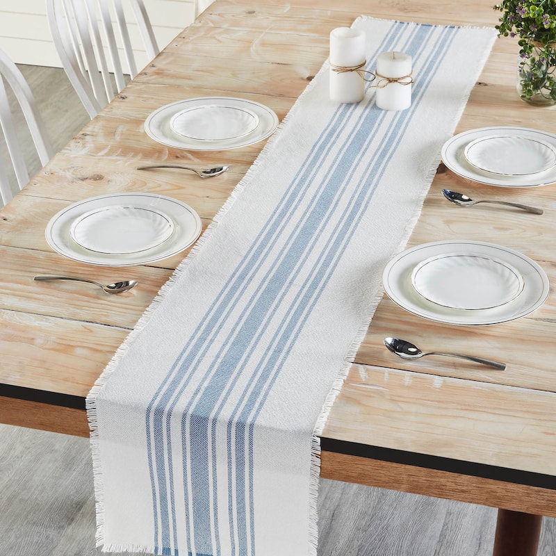 Antique White Stripe Runner