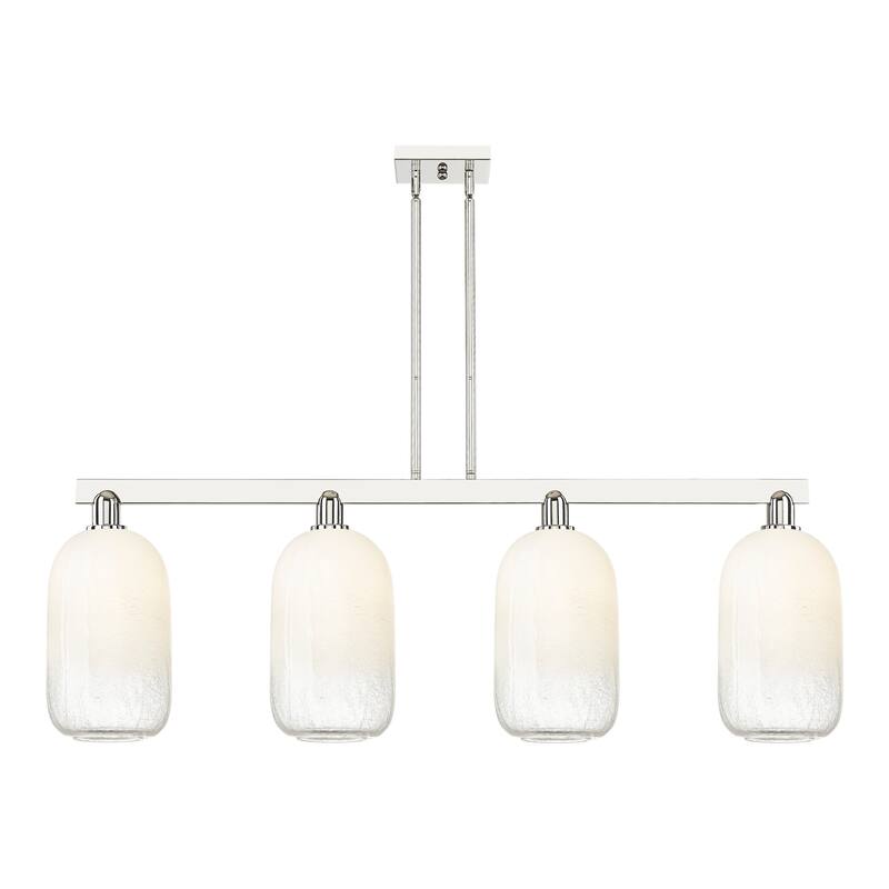 Innovations Lighting 716-4I-16-48 Brookhaven Cloche Linear Brookhaven - Polished Nickel / Opal